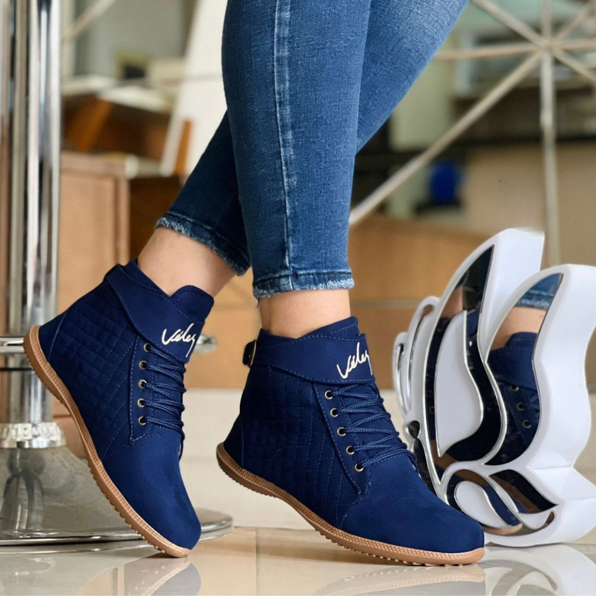 velez zapatos botas para mujer color azul comprar en tienda onlineshoppingcenterg colombia centro de compras en linea